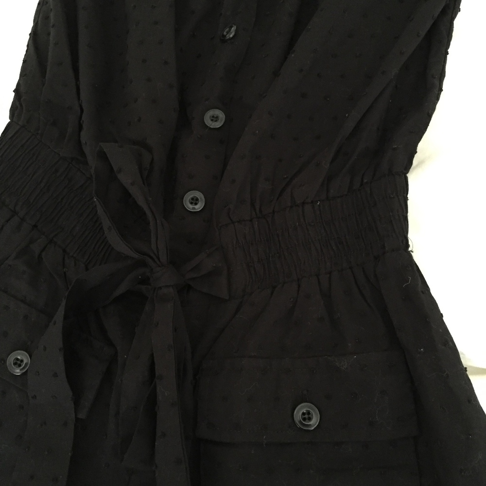 BLACK STRAPLESS ROMPER - Picture 2 of 2